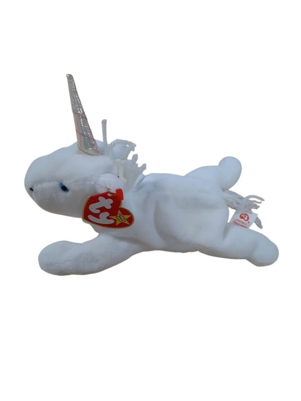 Vintage TY Beanie Baby "Mystic The Unicorn" Plush Iridescent Horn RARE